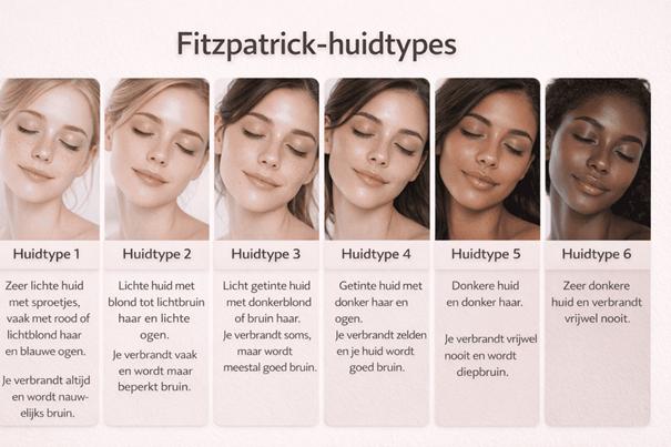 fitzpatrick huidtypes